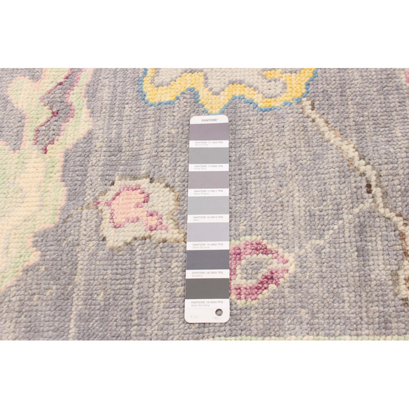 Tapis moderne gris Oushak 8 pi 2 po x 10 pi 2 po