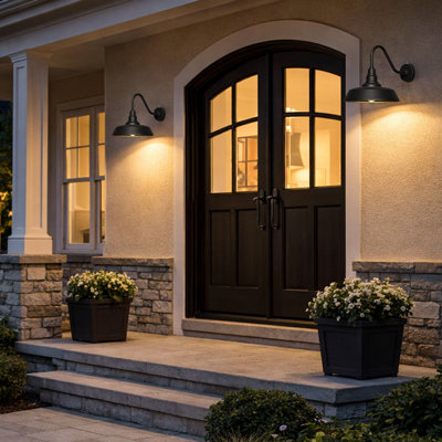 Luminaire de grange noir