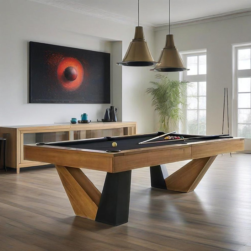 Minimalist Solid Wood 8'Pool Table