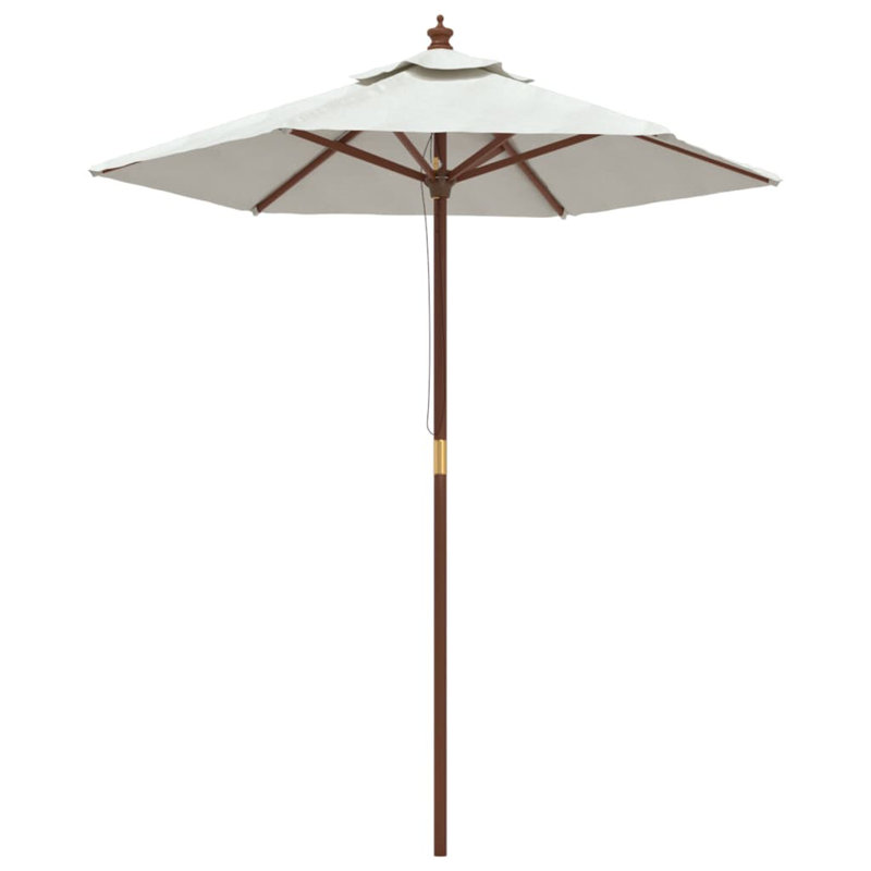 Aslyn Market Parasol, 231cm H x 196cm W x 196cm D, Black