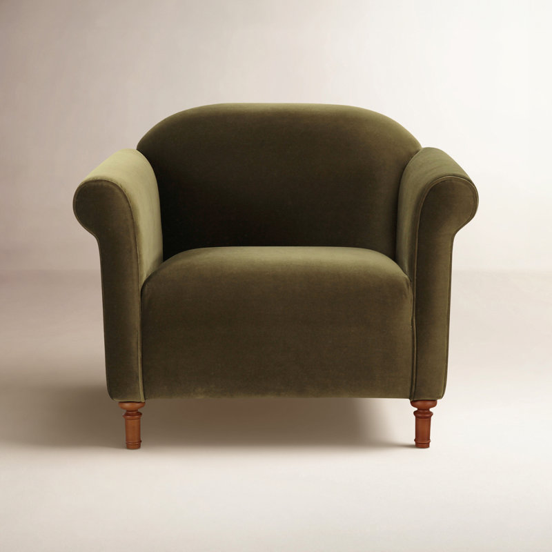 Harmony Armchair, Dark Green Velvet
