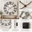 Large Farmhouse Wall Clock