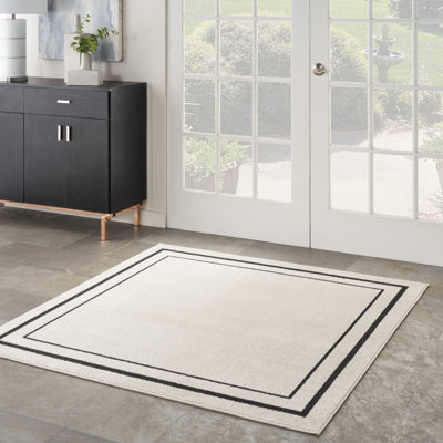 Tapis intérieur / extérieur blanc cassé Arvell