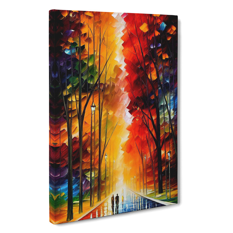 Vibrant Woodland Forest No.5 - Wrapped Canvas Print, 50cm H x 35cm W x 3cm D