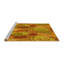 Tapis jaune tissé à la machine-1967254345