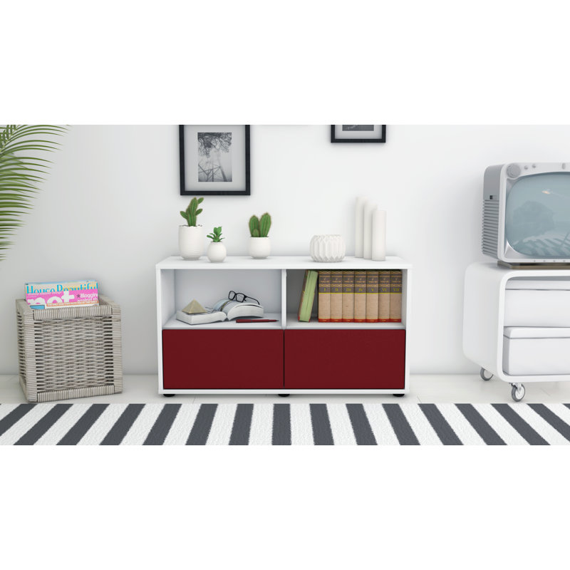 Oak Park 92cm Sideboard, White/Red