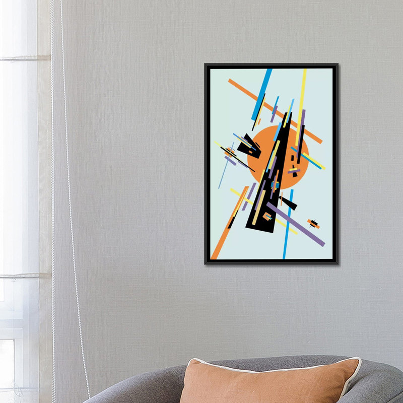 « velocithink », impression sur toile, H 26 po x l 18 po x P 1,5 po, Toile avec cadre noir, Pas de tapis