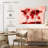 Aliaz World Map Paint Splashes Red-108157328
