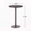 Outdoor 26" Round PE Rattan Bar Table