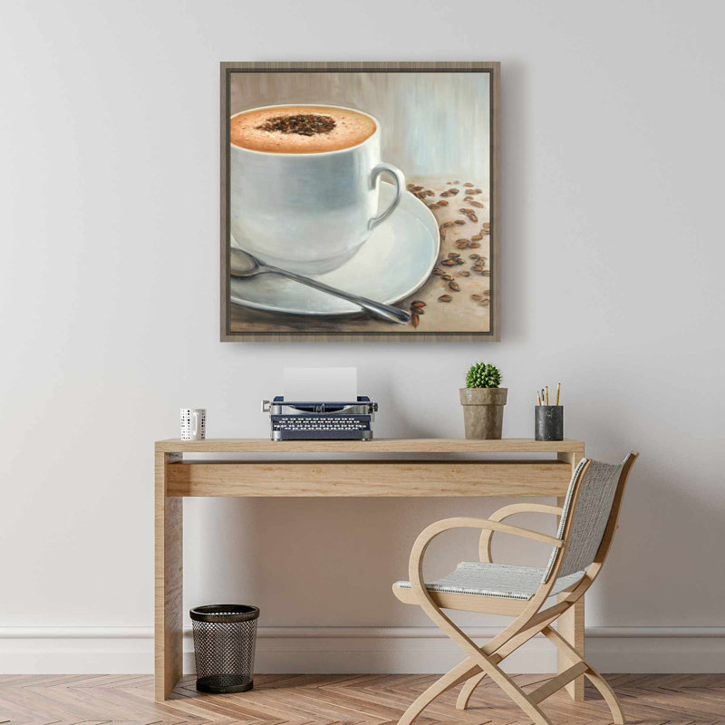 Toile de cuisine contemporaine brun Cappuccino Time | Décoration