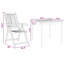 2 - Person Wood Patio Dining Set with Square Table