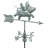 Flying Pig 26'' H Metal Animals Weathervane-1090654894-1086424001
