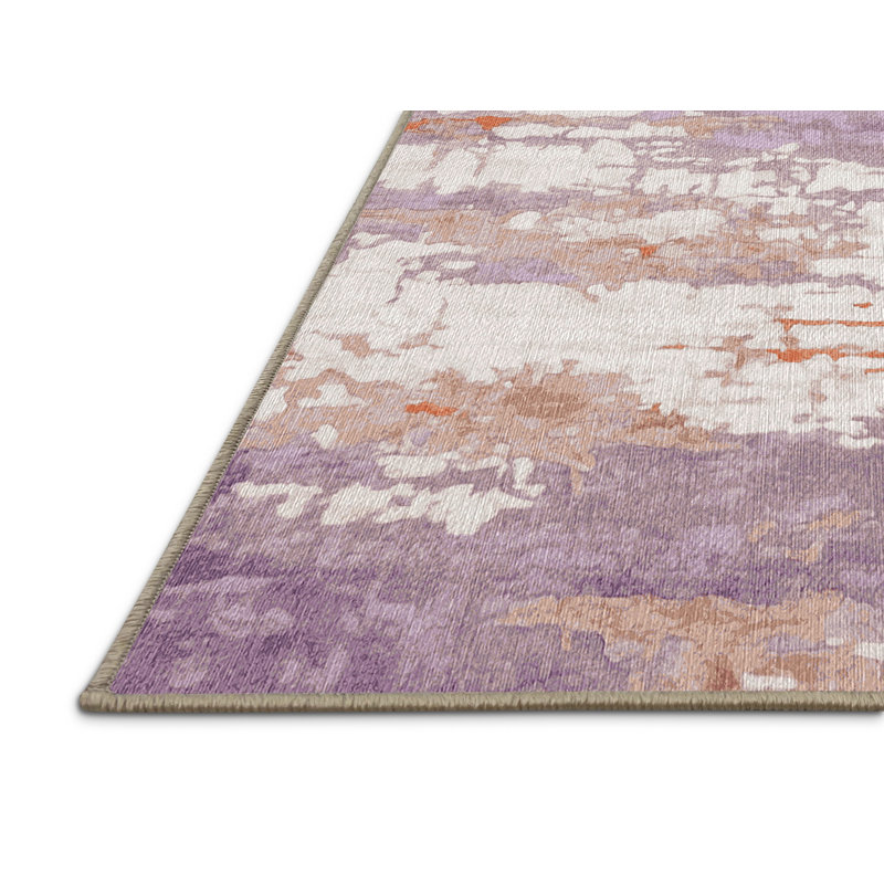 Tapis beige lavable à la machine, Rectangle 8 pi x 12 pi