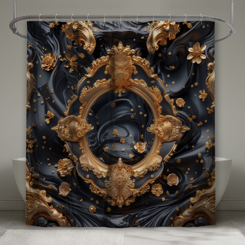 Rideaux de douche Ornate, L 70 po x H 93 po