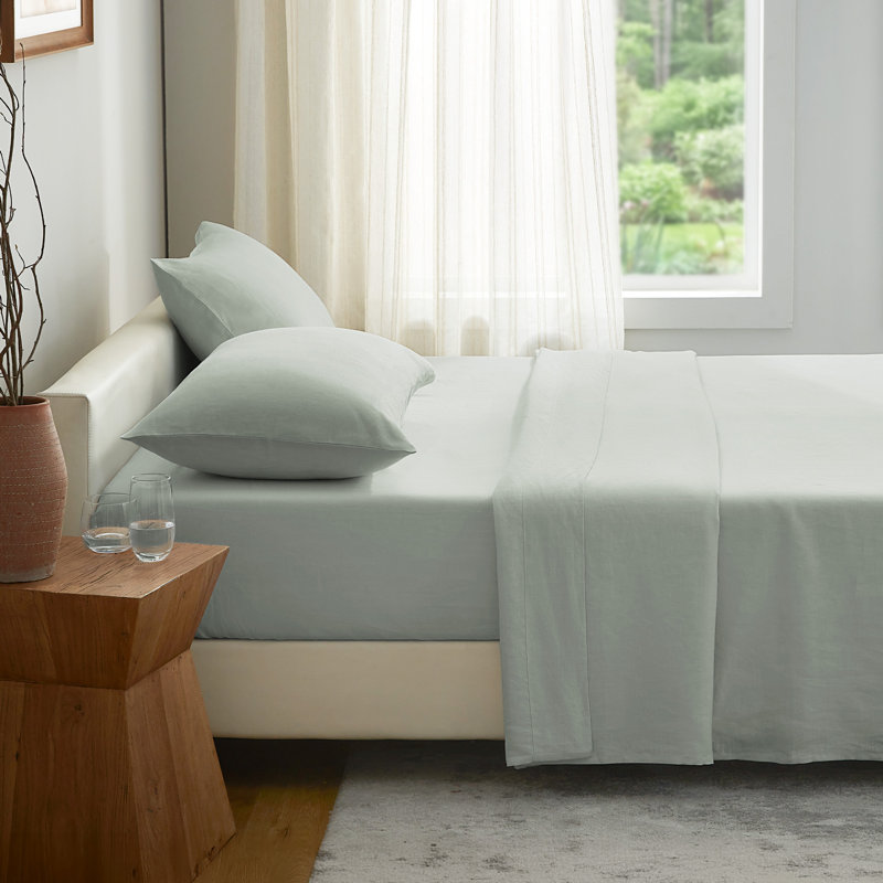 Ensemble de literie European Linen, Aloès, Grand lit