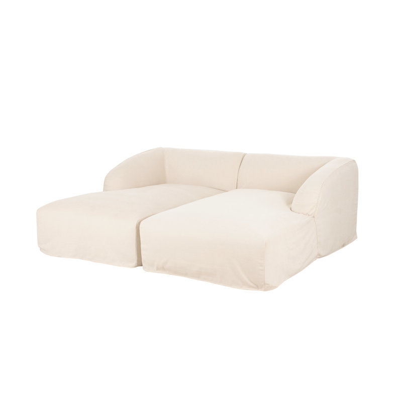 Canapé modulaire Kelch, Toile crème crème