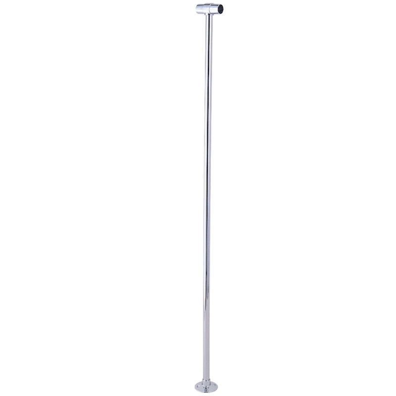 Support de rideau de douche, Chrome poli
