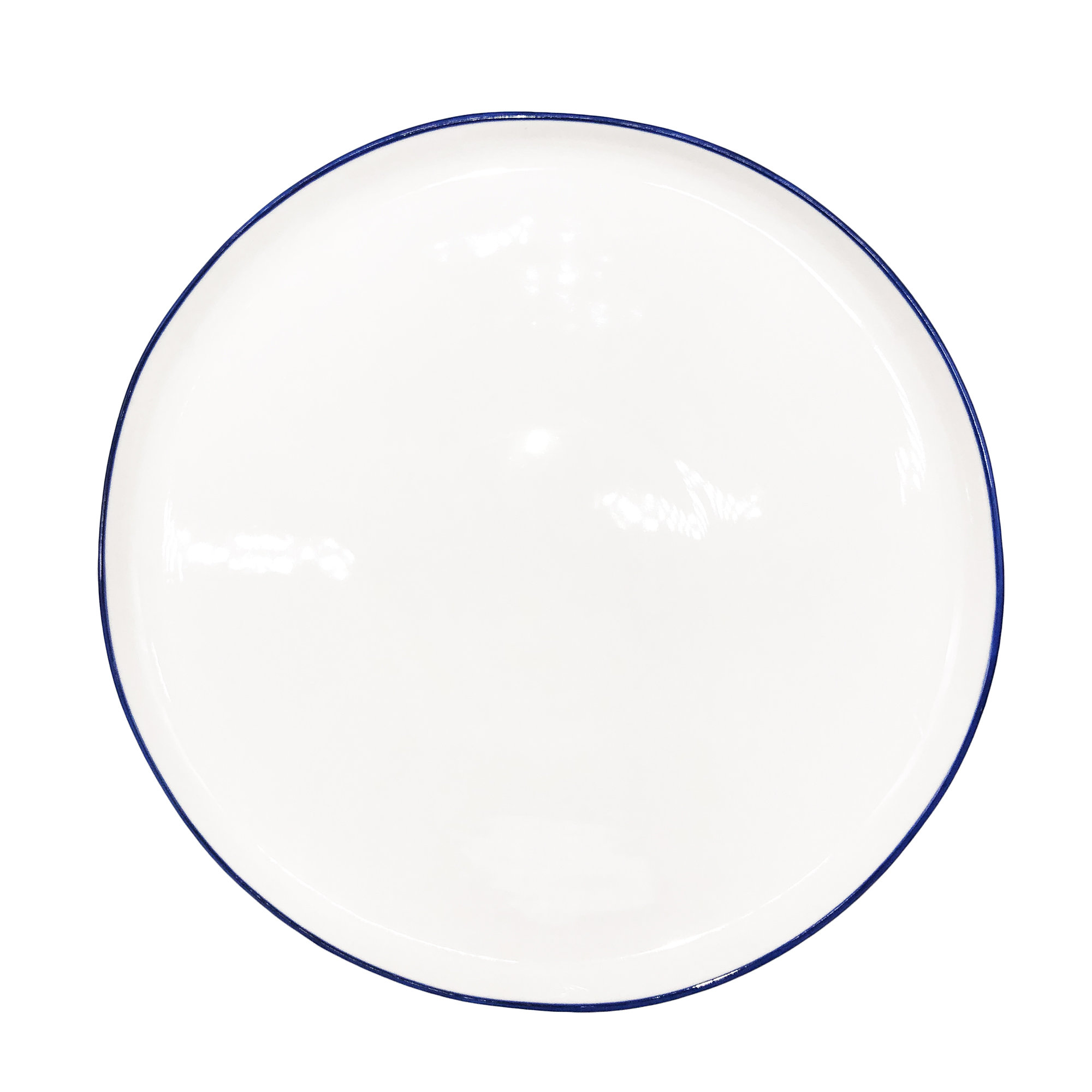 Canvas Home Abbesses Colored Rim Porcelain Dinner Plate (Set of 4)