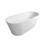 Baignoire autoportante confortablement ergonomique de conception moderne à surface solide pour salle de bain luxueuse