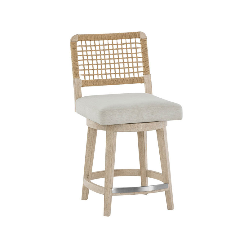 Tabouret de comptoir pivotant Dockside, Tanné