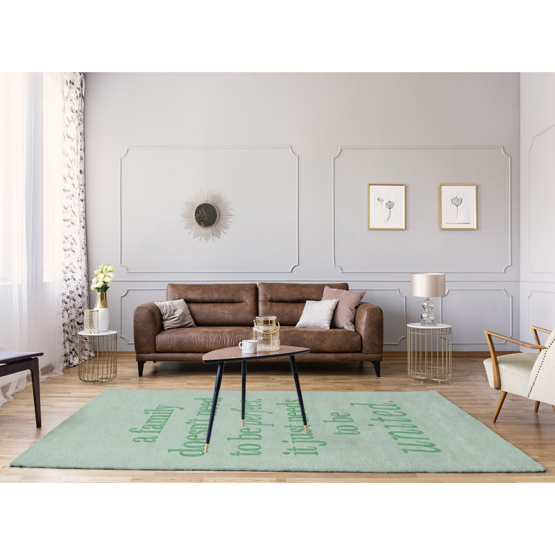 Quotes Chenille Indoor Rug, Rectangle 5' x 7'