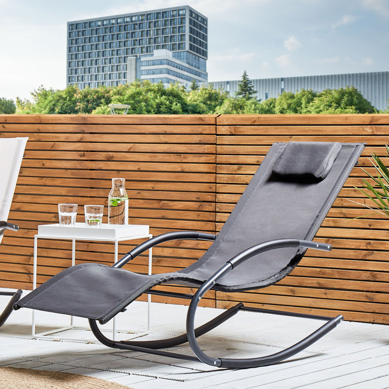 Massanutten 155cm Long Single Chaise, Grey