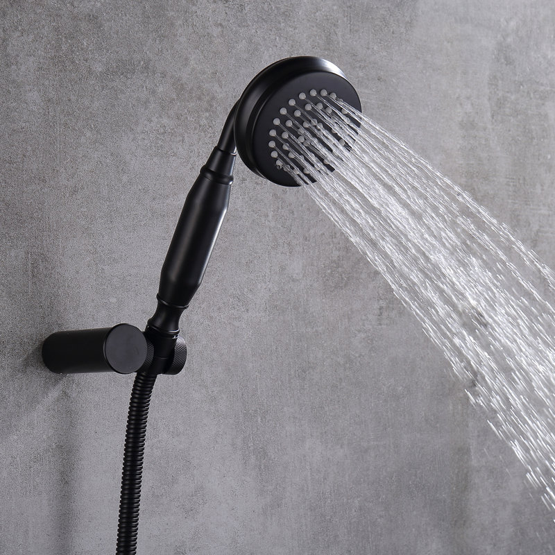 3 Handle Wall Roman Tub Faucet with Diverter