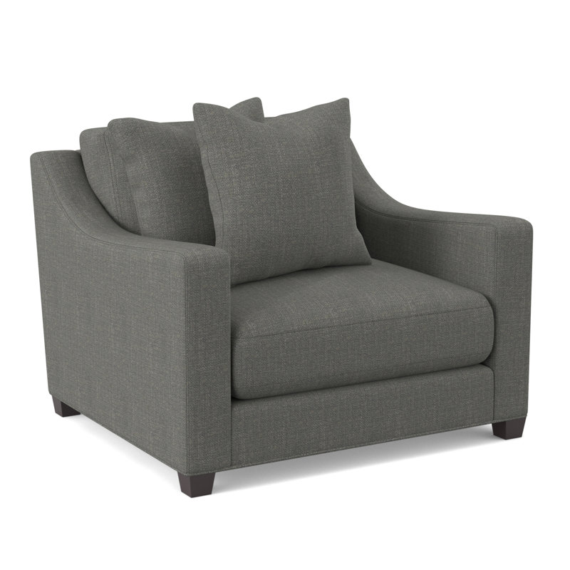 Fauteuil en polyester l 45 po Zoraya, Vibe Smokey Chenille