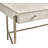 Water Solid Wood Top Metal Base Writing Desk