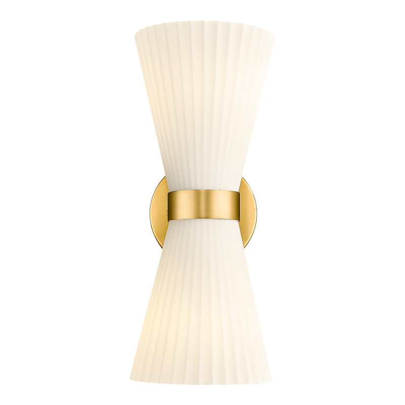 Amore 2 - Light Armed Sconce, White, 14.3" H x 5.9" W x 7.3" D, Begie