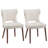 18.3'' Seat Height Modern Upholstered Wingback Dining Chair with Solid Wood Legs-193848378