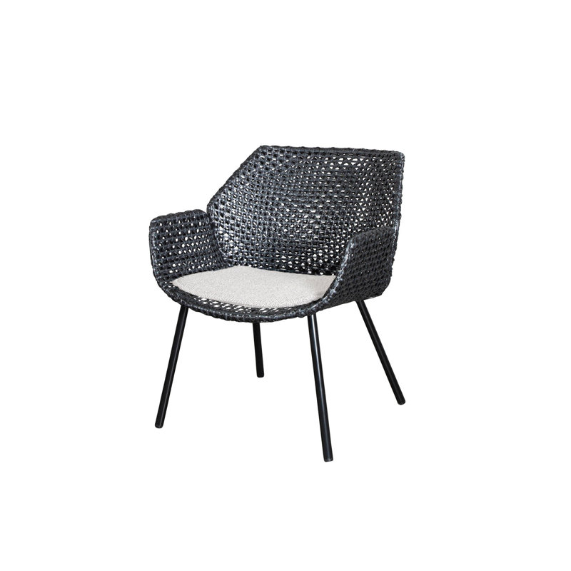 Vibe Black/Graphite Patio Lounge Chair