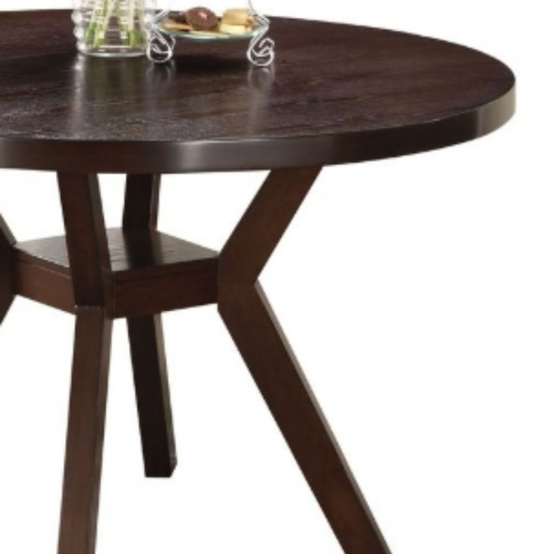 Ensemble de salle à manger 5 pièces avec table ronde et chaises d'appoint élégantes, parfait pour les rassemblements décontractés et formels