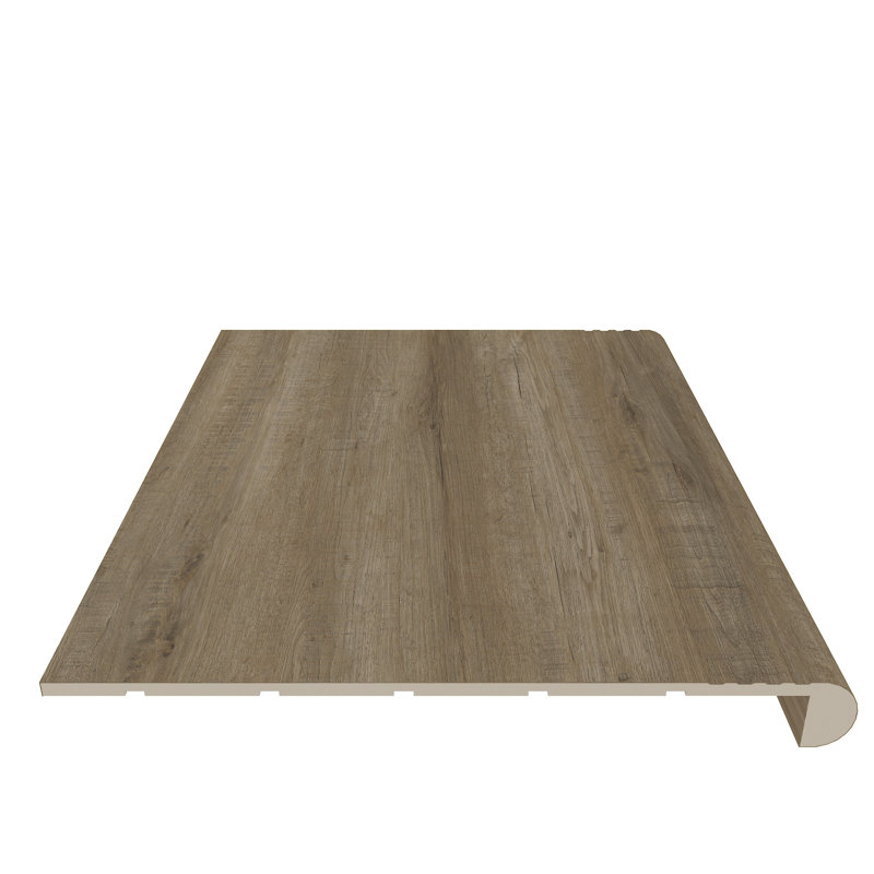 EverLux Basic Aged Hazelnut 20 mm. T x 48.42 in. L x 11.81 in. W Vinyl Stair Tread, Aged Hazelnut