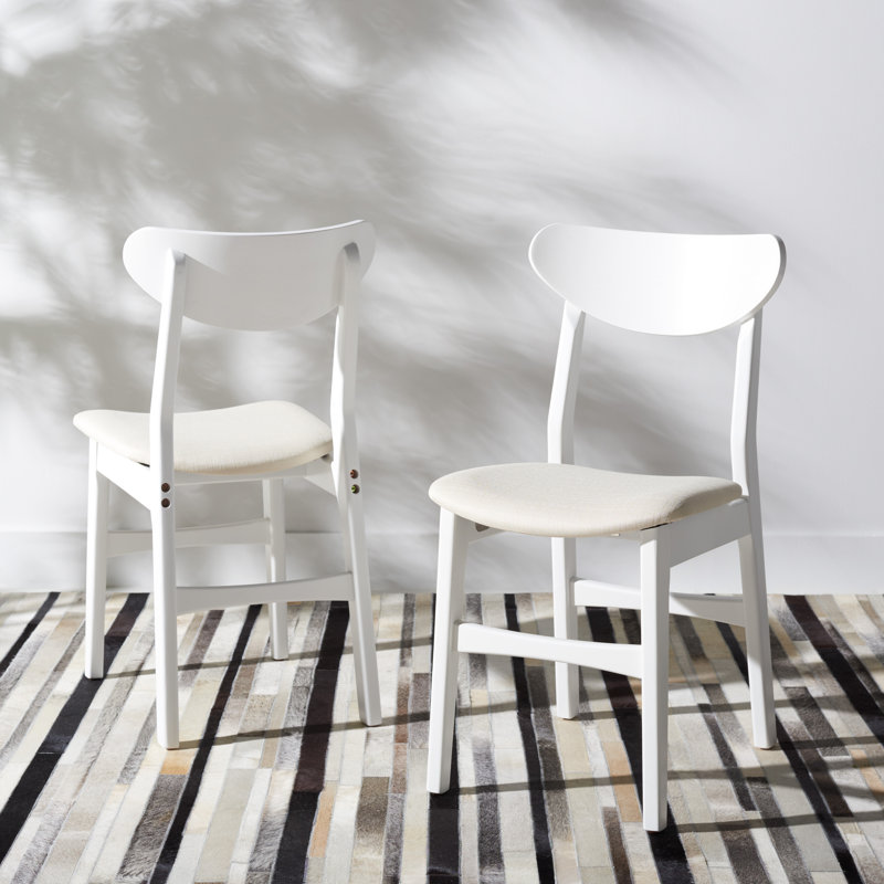 Chaise d'appoint Bryen, Blanc, Blanc