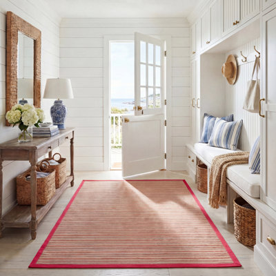 Tapis rayé en fibre de sisal Galatia