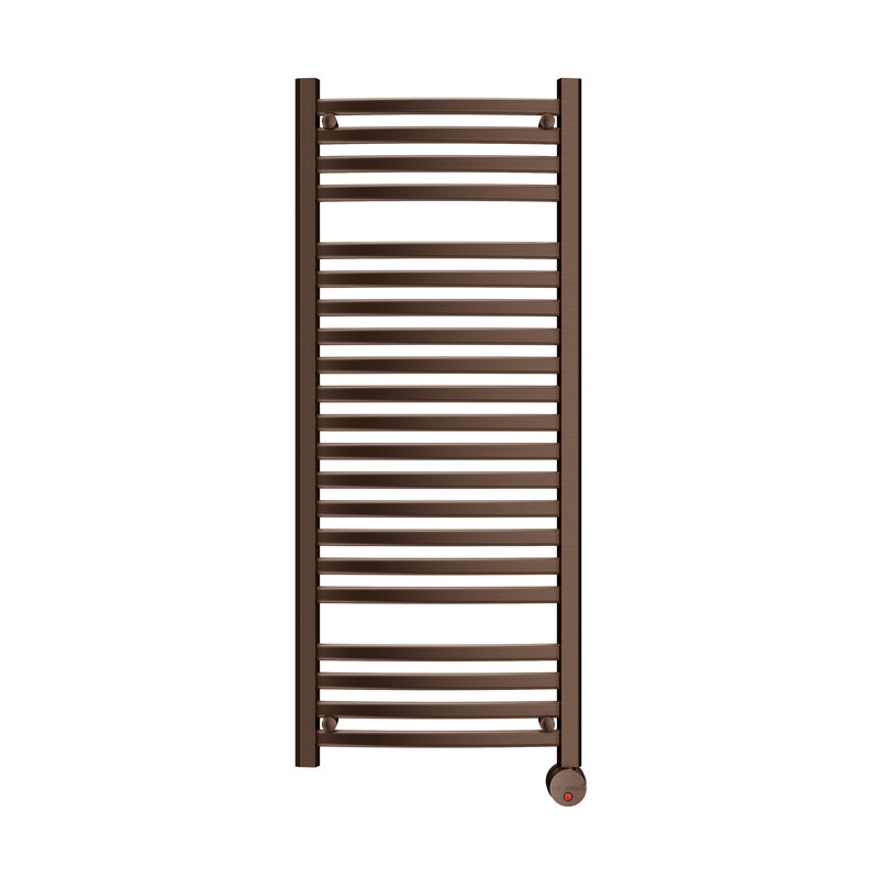 Chauffe-serviettes électrique mural avec minuteur numérique, Brushed Nickel, H 48 po x l 20 po x P 4,25 po