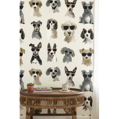 Dogs Wallpaper Modern Playful Mural Wall Decor