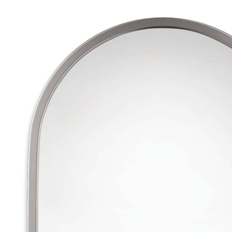 Canal Stainless Steel Wall Mirror, Faux Antique Brass