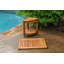 Tabouret de douche intérieur / extérieur en teck