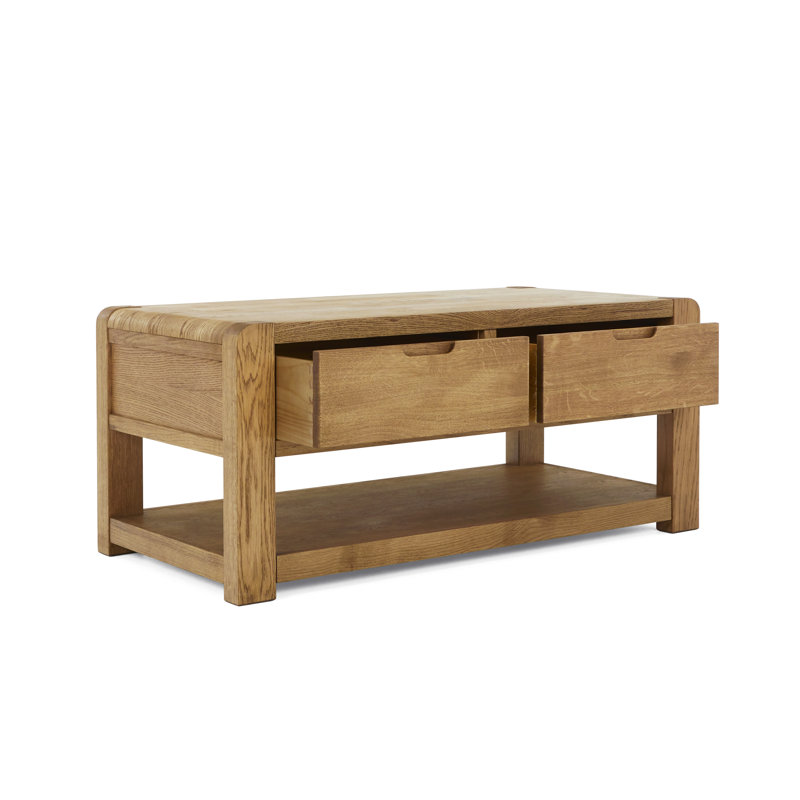 Murrysville Floor Shelf Coffee Table with Storage