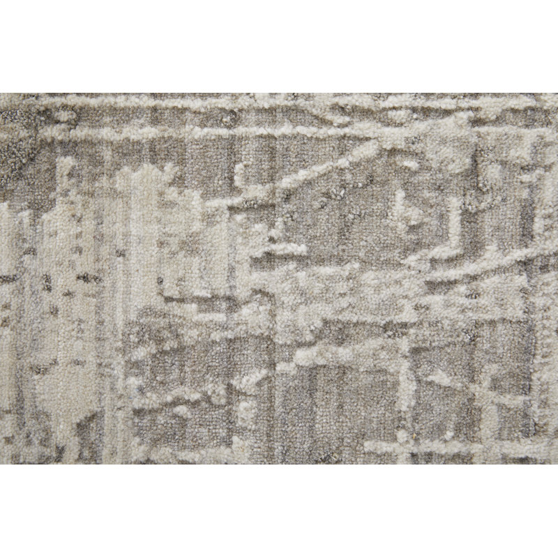 Eastfield Abstract Area Rug in Gray, Rectangle 3' x 5'