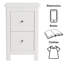 35cm W Manufactured Wood Bedside Table-2145030265