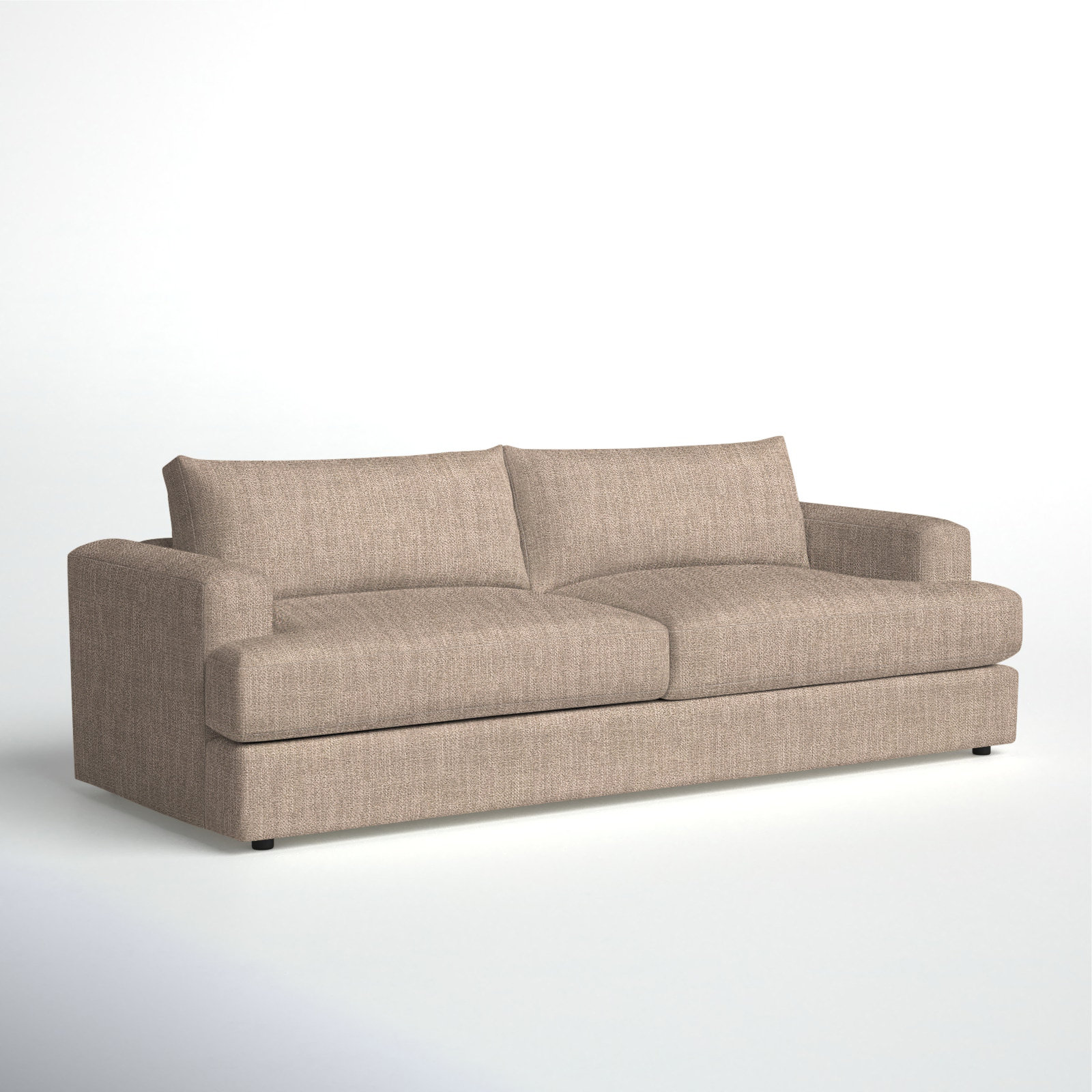Cayden 96'' Upholstered Sofa, Conversation Linen Basketweave