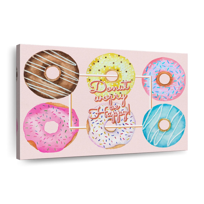 «Beigne Donut», reproduction sur toile, H 8 po x l 12 po x P 1 po