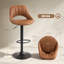 Alesea Swivel Upholstered Adjustable Height Counter Stool with Metal Frame-1732595232