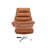 Dhruvah Upholstered Swivel Accent Chair with Ottoman Faux Leather Club Chair for Living Room/Bedroom