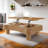 Lift Top Coffee Table For Living Room 42" - Fluted Panel Hidden Storage, Silent Hydraulic Lift, Curved Safety Corners, 5 Min Assembly (27"W X 13-18.9"H)-949047397