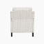 Fauteuil inclinable en tissu rayé l 29 po avec garniture cloutée Lenzini -814134881