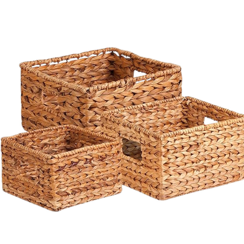 Moraga 3 Piece Wicker/Rattan Basket Set